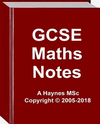 Gcse Maths Notes Haynes A