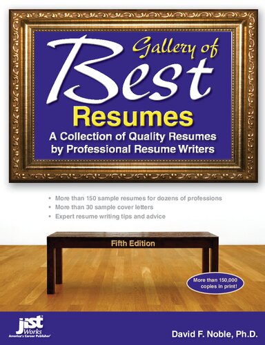 Gallery Of Best Cover Letters A Collection Of Quality Cover Letters By Professional Resume Writers 5th Edition David Franklin Noble