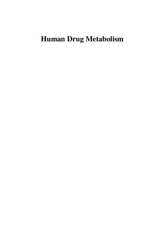 Human Drug Metabolism Third Michael D Coleman