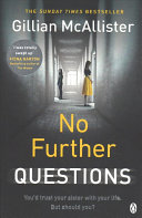 No Further Questions Gillian Mcallister