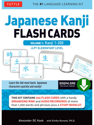 Japanese Kanji Flash Cards Volume 1 Kanji 1200 Jlpt Beginning Level Downloadable Material Included Alexander Kask