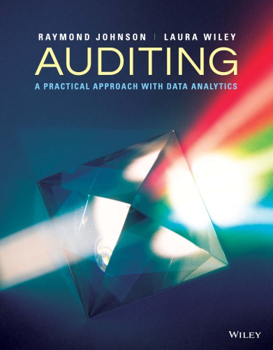Auditing A Practical Approach With Data Analytics Raymond N Johnson Laura Davis Wiley Robyn Moroney Fiona Campbell Jane Hamilton