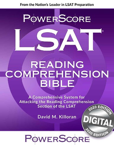 Powerscore Lsat Reading Comprehension 2020th Edition David M Killoran