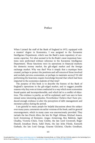The Bank Of England And The Government Debt Operations In The Giltedged Market 19281972 William A Allen