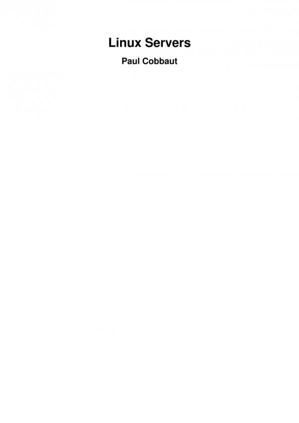 Mastering Linux Servers Paul Cobbaut