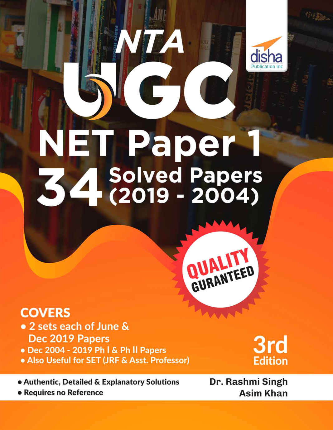 Nta Ugc Net Paper 1 34 Solved Papers 2019 To 2004 3rd Edition 3rd Edition Dr Rashmi Singh