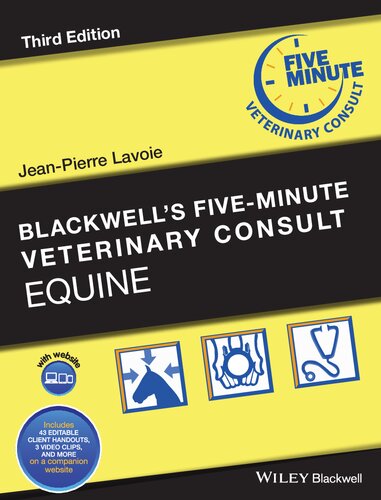 Blackwells Fiveminute Veterinary Consult Equine 3rd Edition Jeanpierre Lavoie