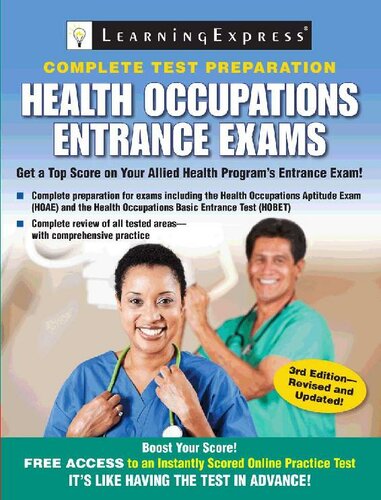 Health Occupations Entrance Exams Third Edition Learningexpress Llc