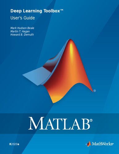 Matlab Deep Learning Toolbox Users Guide R2020a The Mathworks