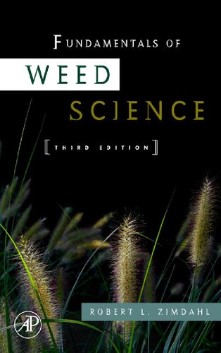 Fundamentals Of Weed Science 3rd Edition Robert L Zimdahl