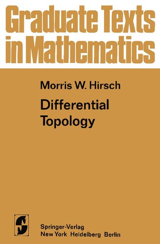 Differential Topology Morris W Hirsch