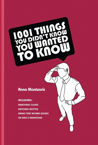 1001 Things You Didnt Know You Wanted To Know Anna Mantzaris