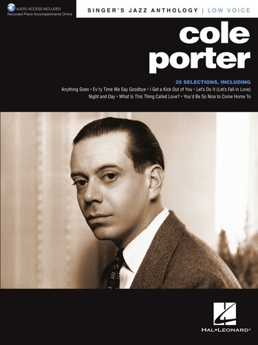 Singers Jazz Anthology Low Voice With Recorded Piano Accompaniments Online Cole Porter
