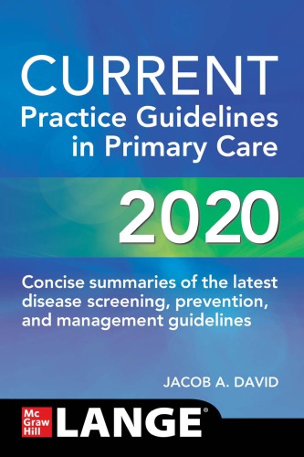 Current Practice Guidelines In Primary Care 2020 Joseph S Esherick