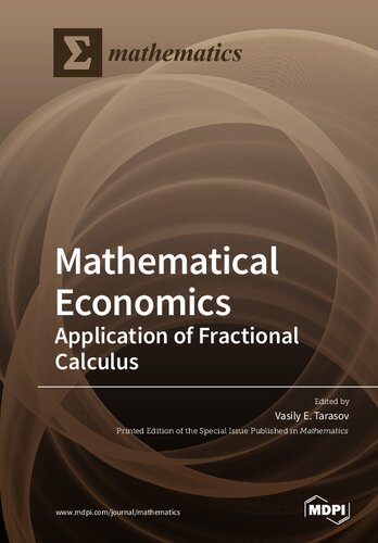 Application Of Fractional Calculus Vasily E Tarasov Editor