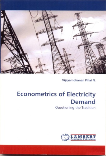 Econometrics Of Electricity Demand Questioning The Tradition Vijayamohanan Pillai N