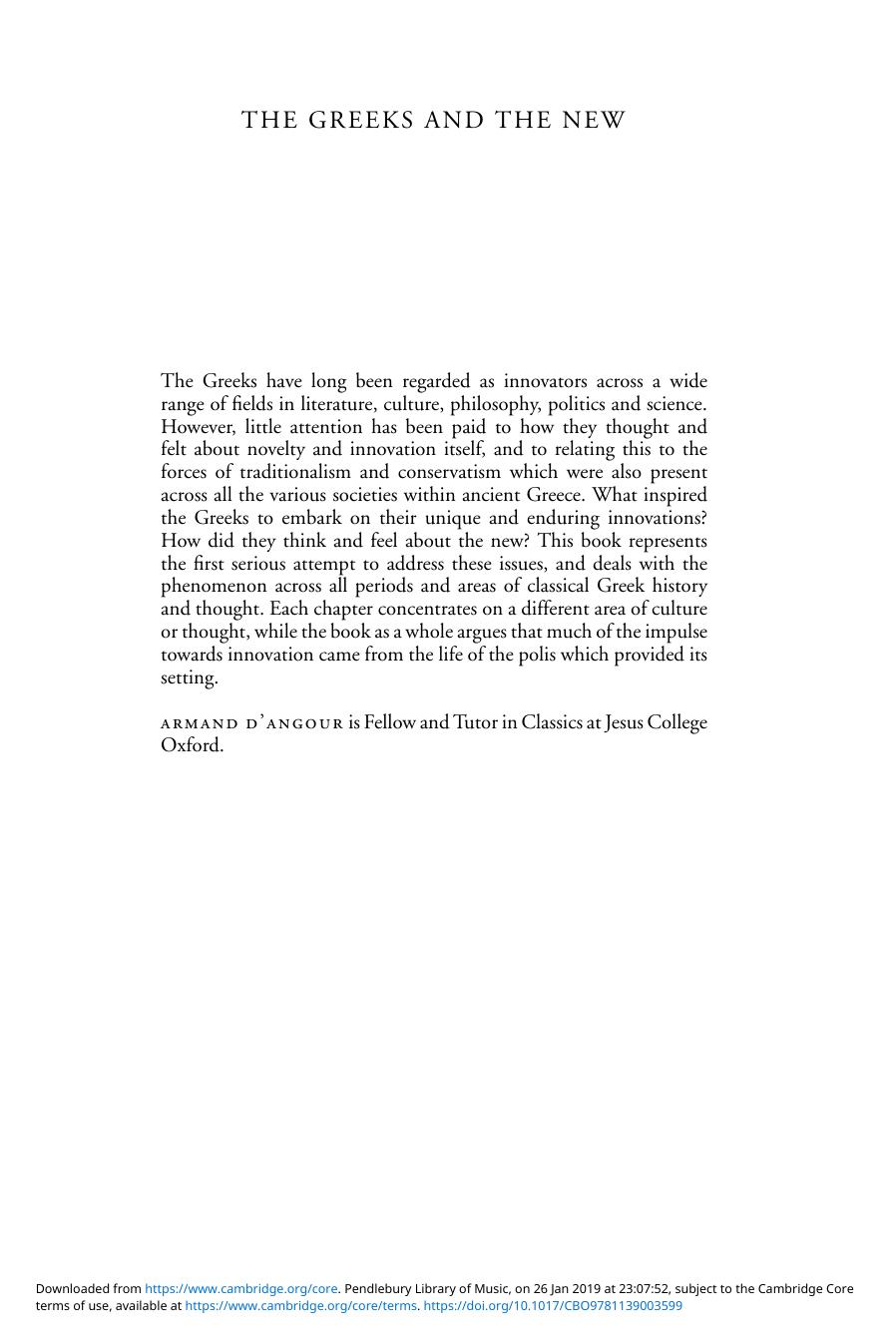 Dangour 2011 The Greeks And The Newpdf Dangour