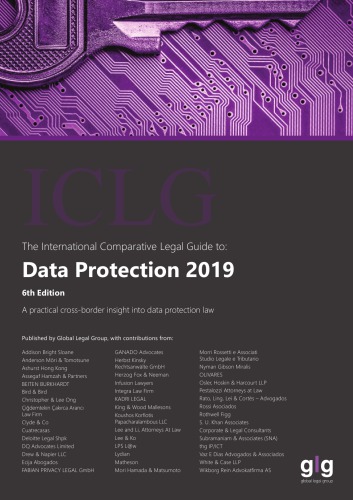 The International Comparative Legal Guide To Data Protection 2019 1st Edition Tim Hickman
