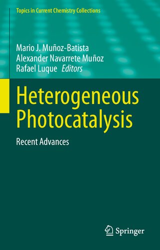 Heterogeneous Photocatalysis Recent Advances Mario J Muozbatista Editor