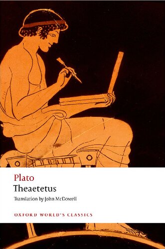 Theaetetus Oxford Worlds Classics 1st Edition Plato John Mcdowell