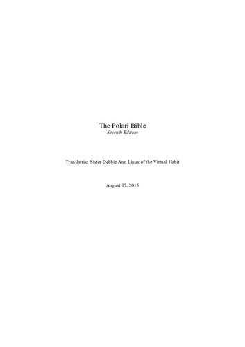 The Polari Bible 7th Edition The Sisters Of Perpetual Indulgence