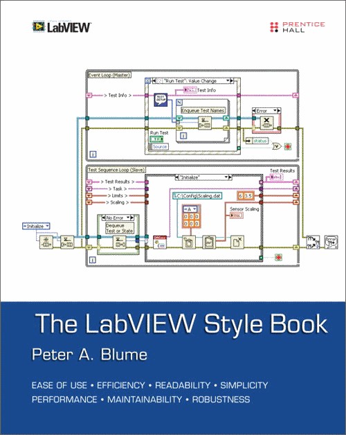 The Labview Style Book Peter A Blume Blume Peter A