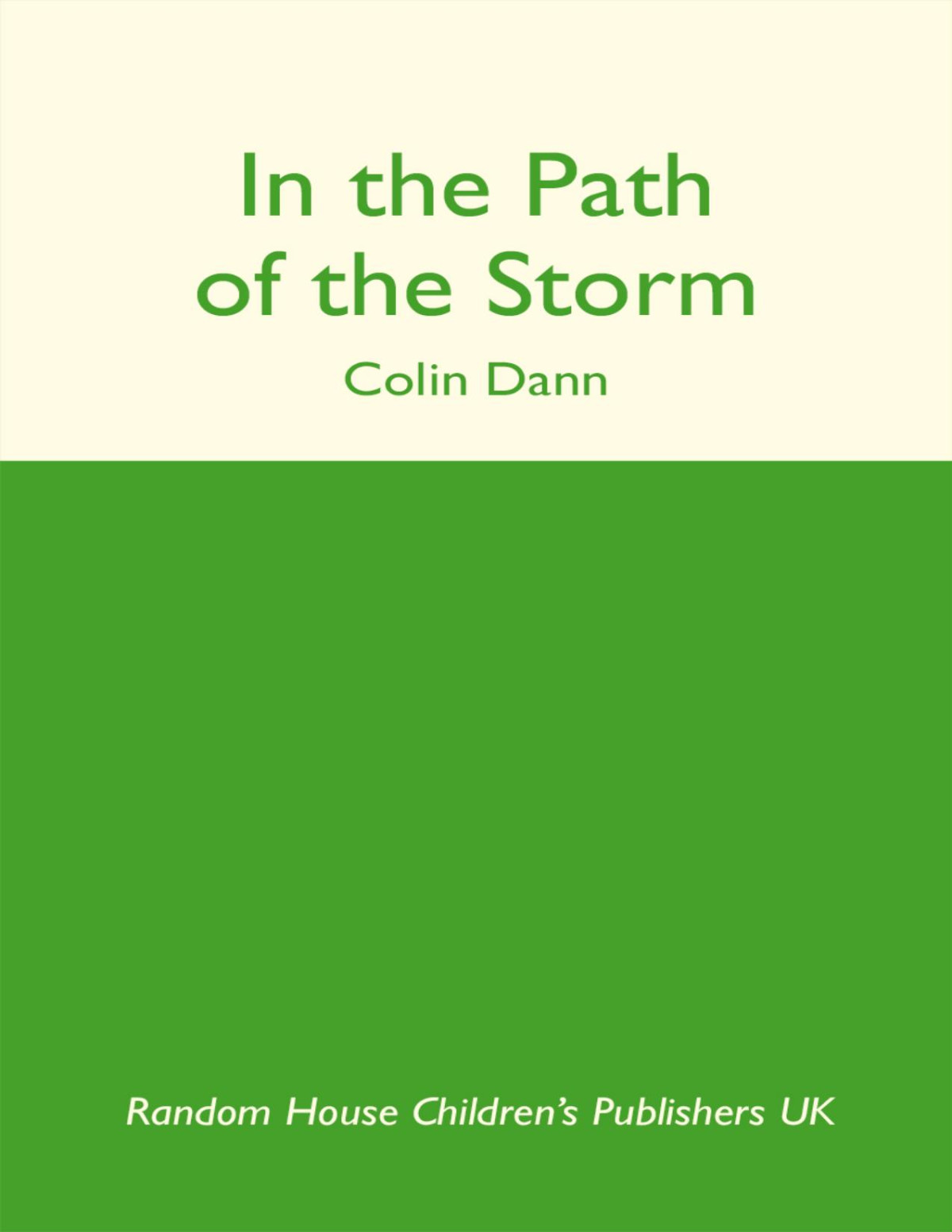 In The Path Of The Storm Colin Dann