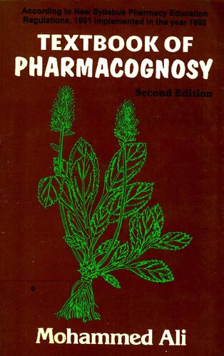 Textbook Of Pharmacognosy Second Mohammed Ali