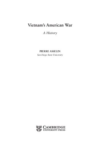 Vietnams American War A History Pierre Asselin