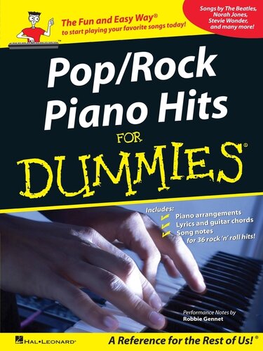 Poprock Piano Hits For Dummies Songbook Hal Leonard Corp