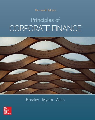 Principles Of Corporate Finance 13th Edition Richard A Brealey