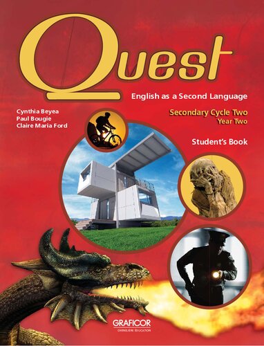 Quest English As A Second Language Secondary Cycle Two Year Two Students Book Cynthia Beyea