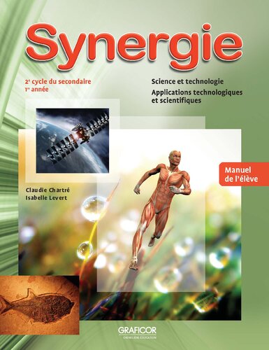 Synergie 2e Cycle Du Secondaire 1re Anne Manuel De Llve Claudie Chartr Isabelle Levert