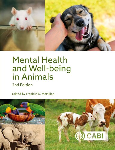 Mental Health And Wellbeing In Animals Second Franklin D Mcmillan Editor