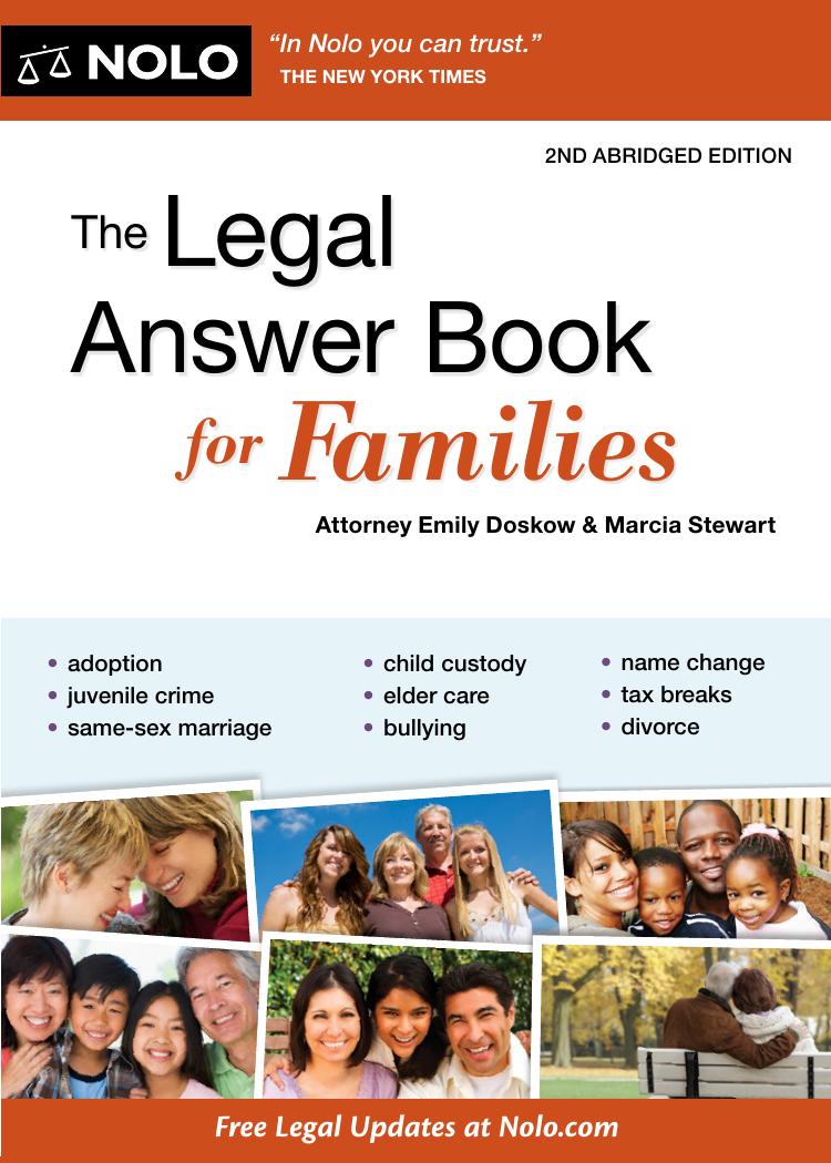The Legal Answer Book For Families 2nd Abridged Emily Doskow And Marcia Stewart