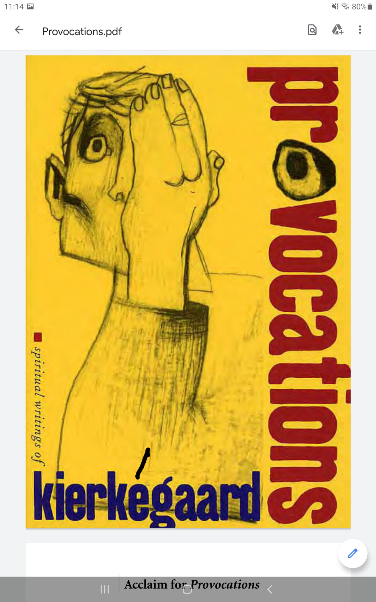 Provocations Sren Kierkegaard