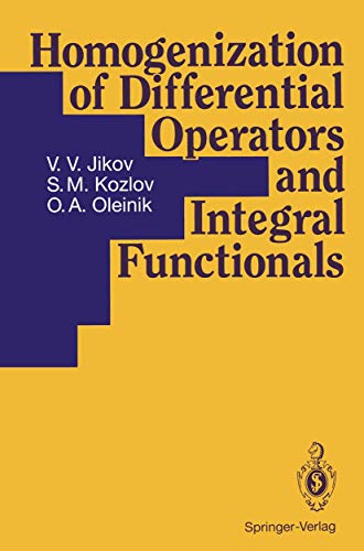 Homogenization Of Differential Operators And Integral Functionals Softcover Reprint Of The Original 1st Ed 1994 Vv Jikov