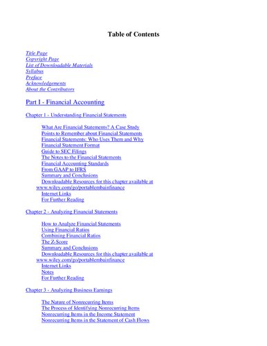 The Portable Mba In Finance And Accounting 4th Edition Theodore Grossman