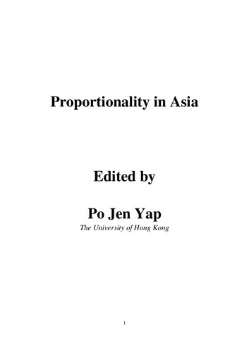 Proportionality In Asia Po Jen Yap