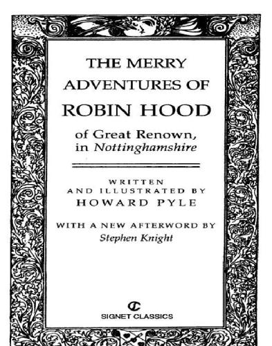 The Merry Adventures Of Robin Hood Pyle Howard
