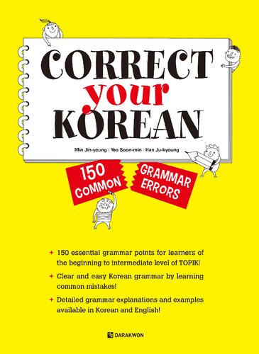Correct Your Korean 150 Common Grammar Errors 1st Edition Min Jinyoung