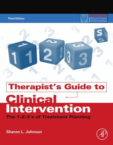 Therapists Guide To Clinical Intervention The 123s Of Treatment Planning Third Edition Johnson