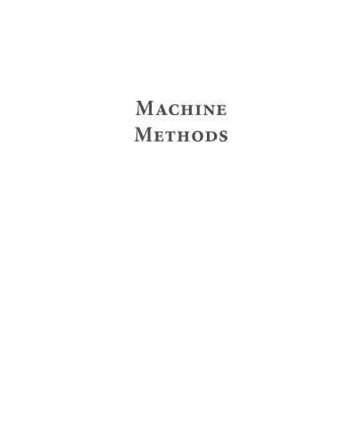 Machine Methods A Selfteaching Introduction Adithan M