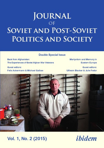 Journal Of Soviet And Postsoviet Politics And Society Vol 1 No 2 2015 Ackermann