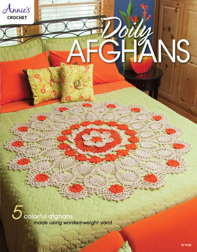 Doily Afghans 5 Colorful Afghans Made Using Worstedweight Yarn Annies