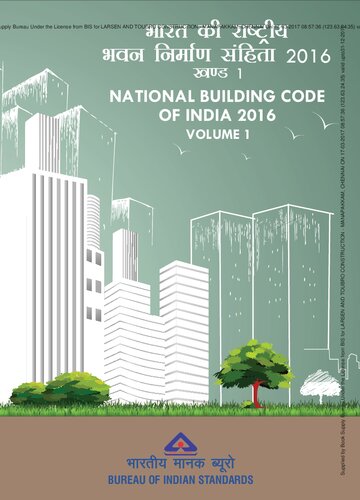 National Building Code Of India 2016 Volume 1 Bis