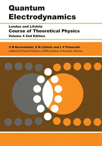Quantum Electrodynamics Volume 4 2nd Edition Berestetskii V Bpitaevskii