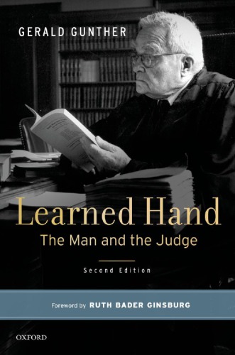 Learned Hand The Man And The Judge 2nd Ed Hand Learnedgunther