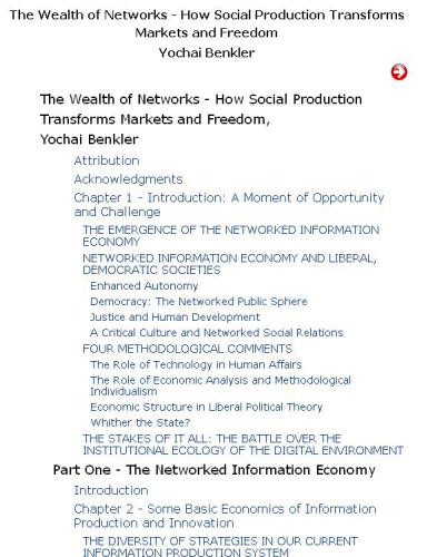 The Wealth Of Networks How Social Production Transforms Markets And Freedom Benkler