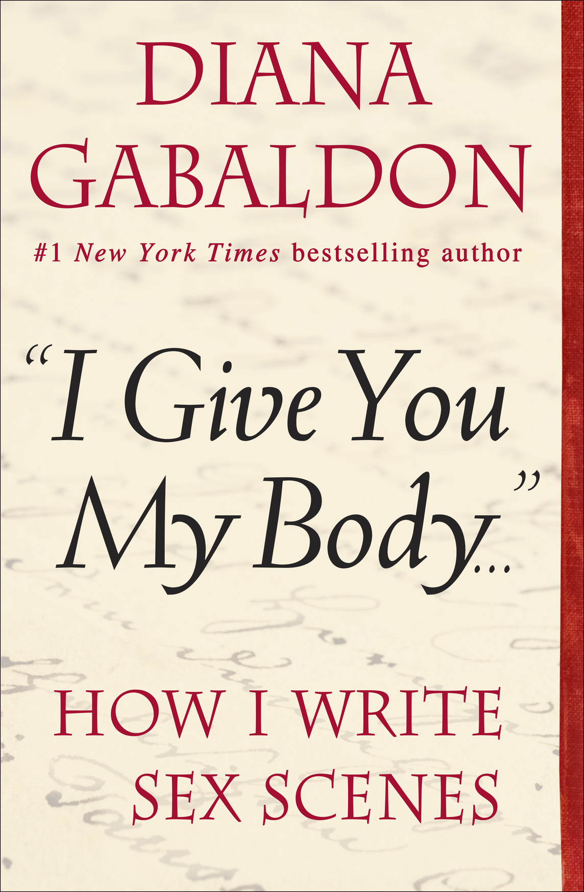 I Give You My Body Diana Gabaldon Gabaldon Diana